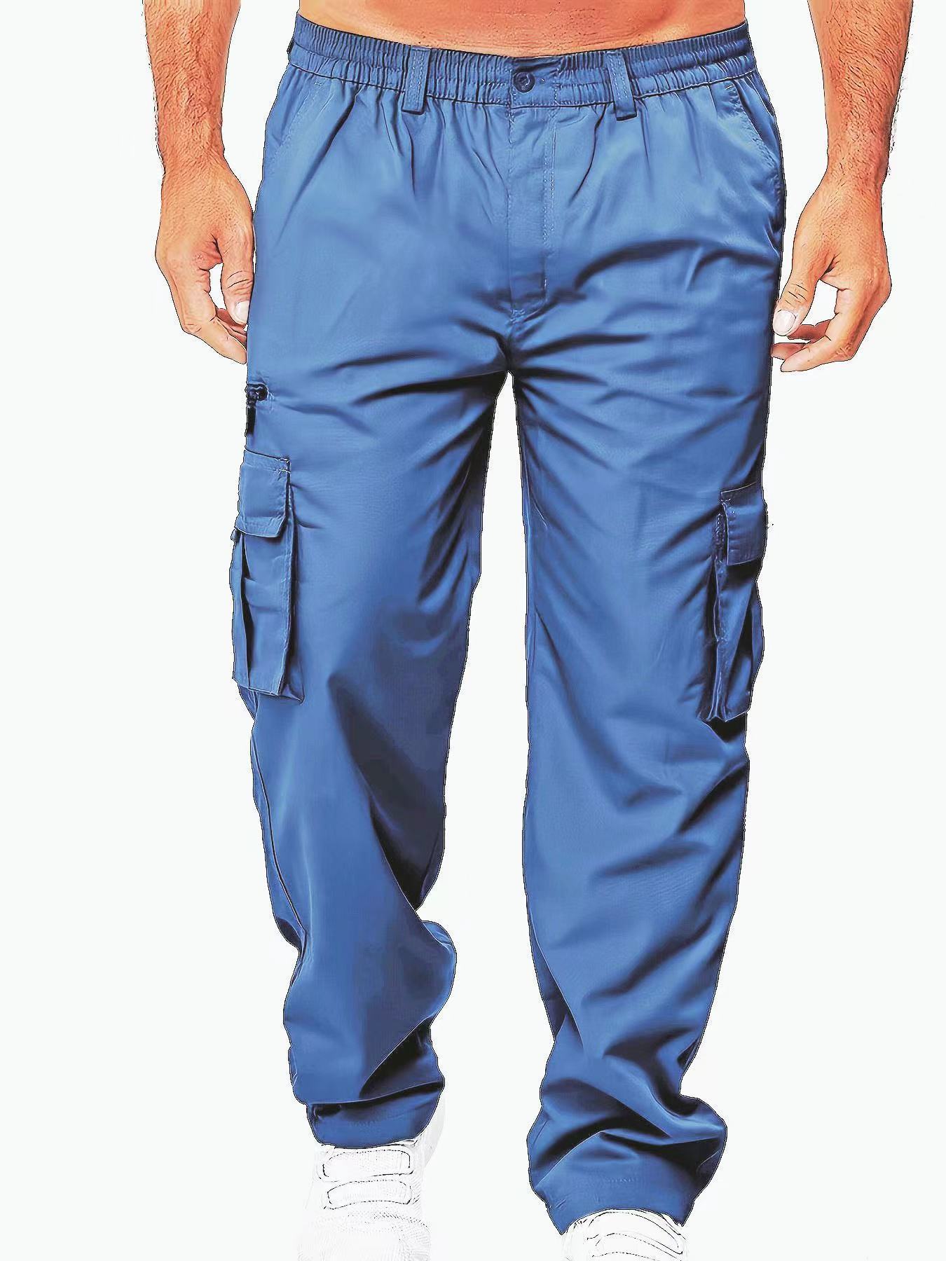 Multi Pocket Loose Straight Leg Workwear Pants