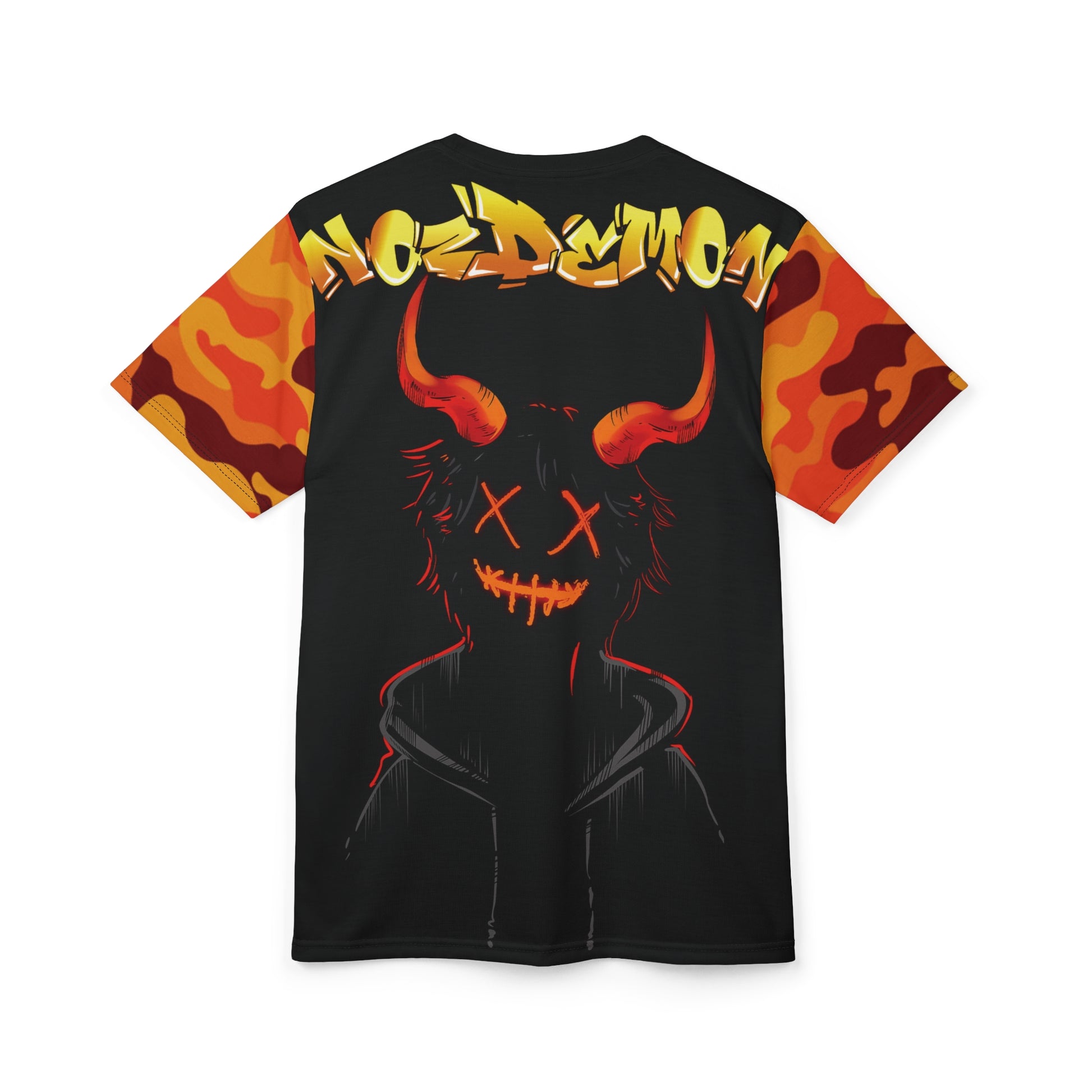 No-Demon Fire Camouflage Unisex Tee - Bold Streetwear Style