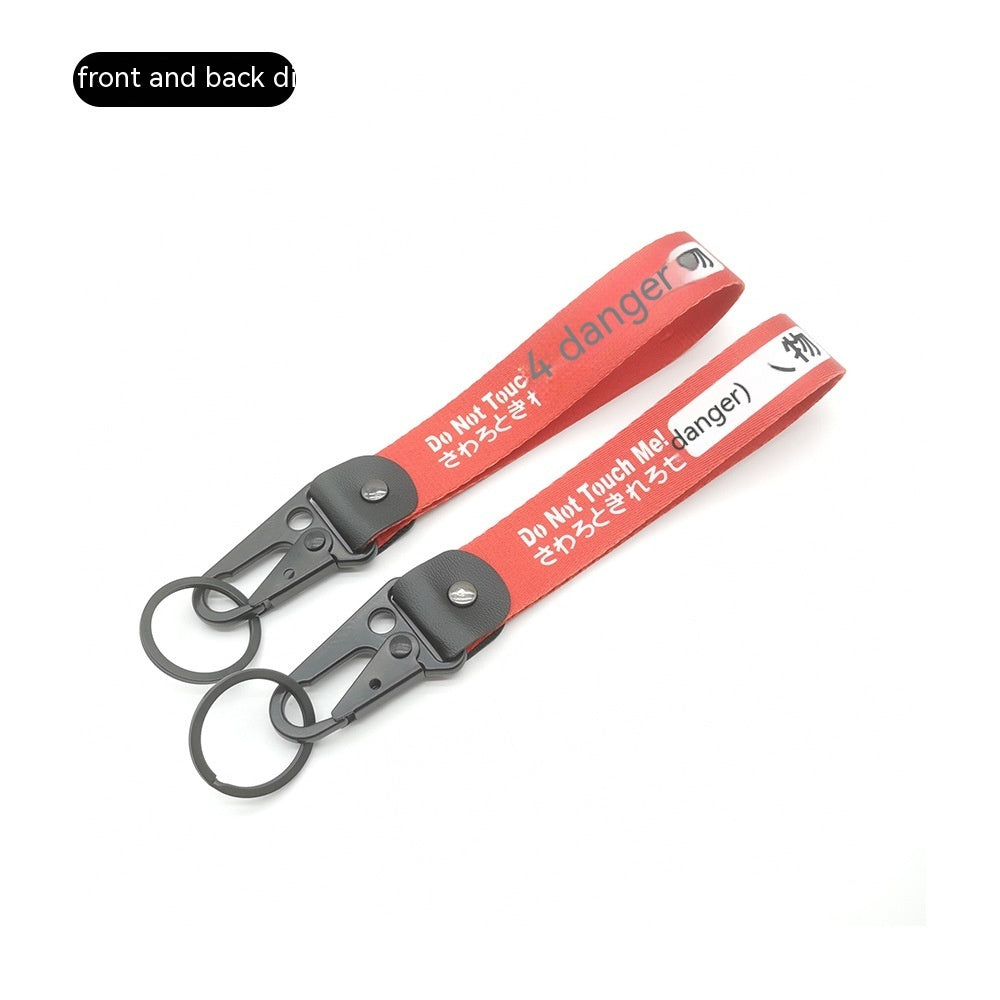 Car JDM Modified Culture Drift Expert Initial D Climbing Button Carabiner Olecranon Keychain Pendant