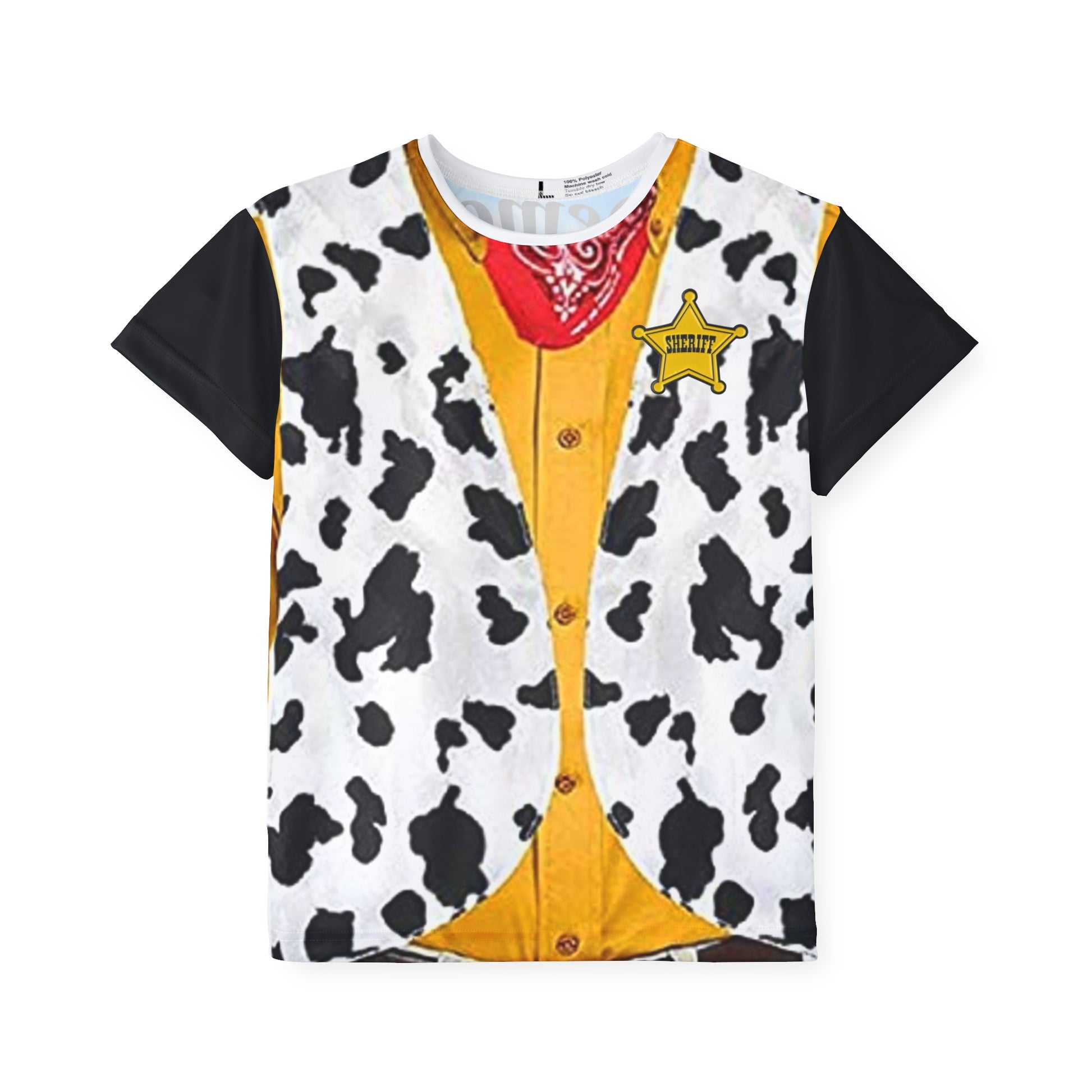 Wild West Kids Sports Jersey, AOP Graphic Tee for Rodeo Fans, Cowboy Costume Shirt, Cool Kid Apparel, Halloween Outfit, Birthday Gift