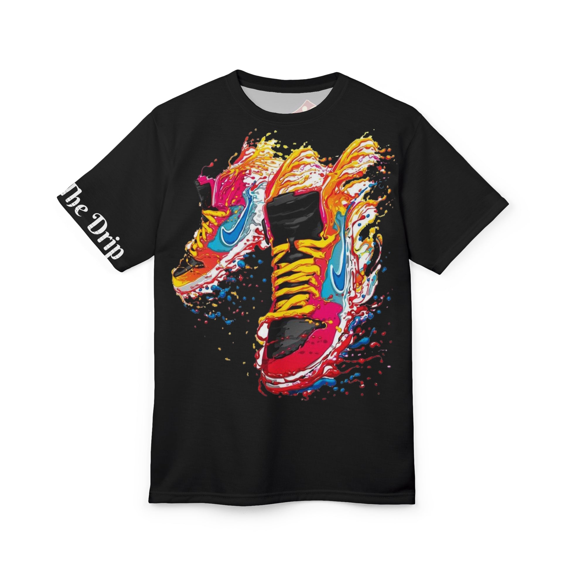 Colorful Athletic Sneaker Tee - Unisex Cut & Sew T-Shirt for Sneaker Lovers