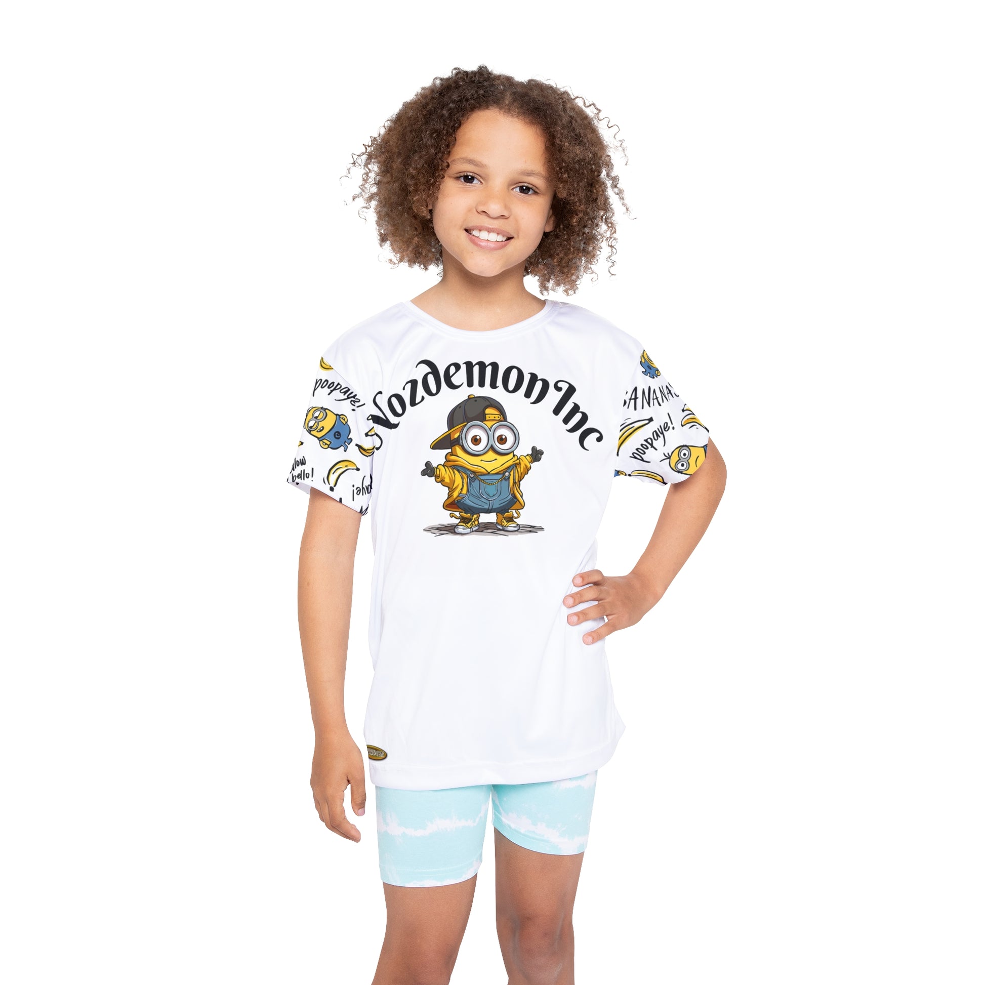 Kids Sports Jersey with Minion Design, Fun Activewear for Boys and Girls, Ideal for Sporty Outfits, Birthday Gifts, Celebration Apparel