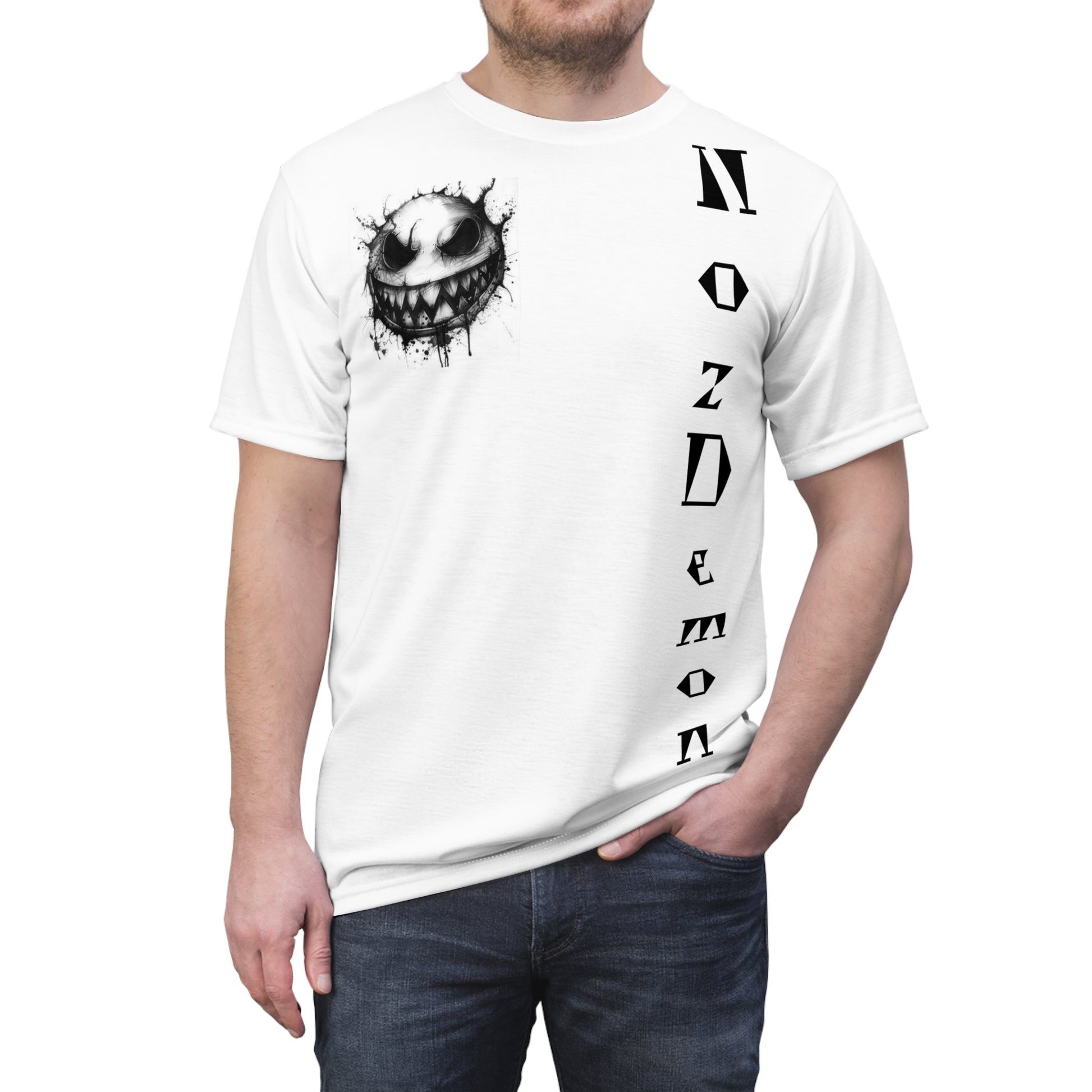 Unisex Graphic Tee - NozDemon Design for Dark Aesthetic Lovers