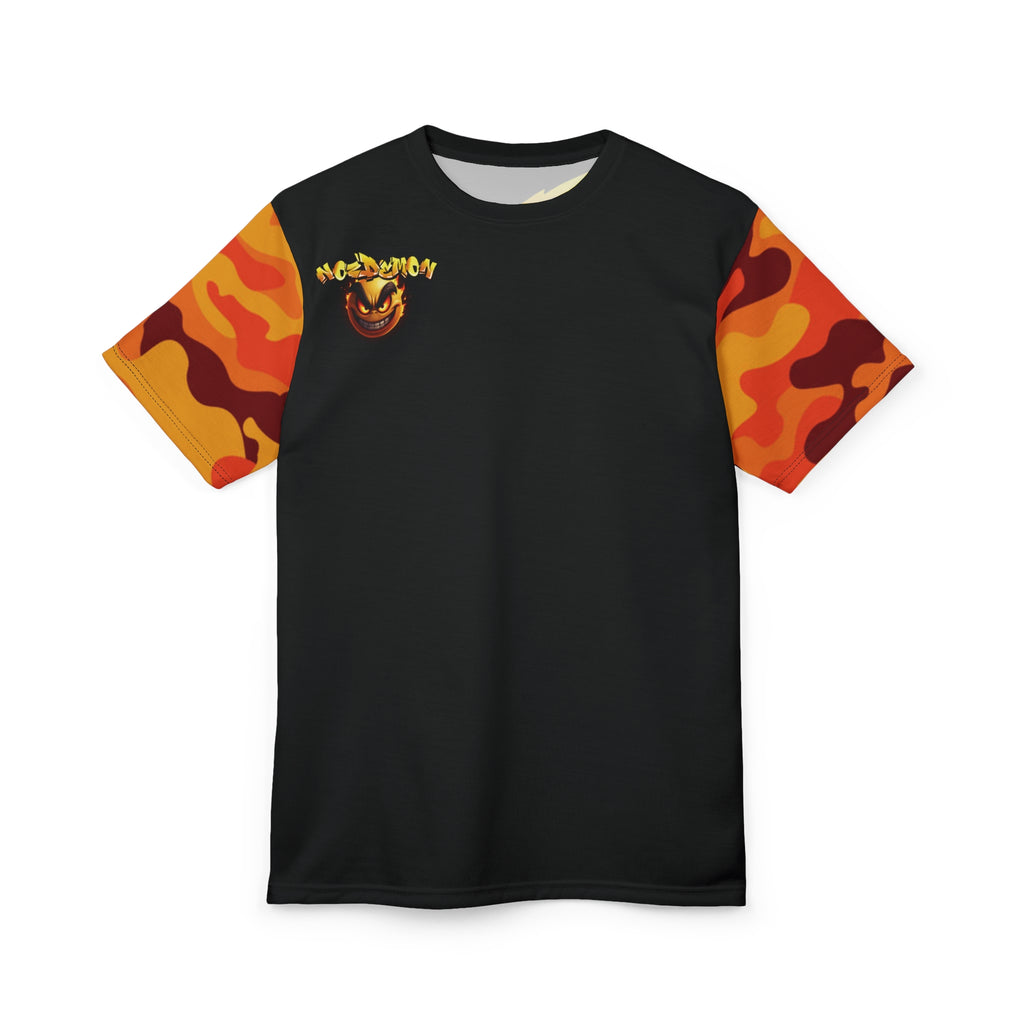 No-Demon Fire Camouflage Unisex Tee - Bold Streetwear Style