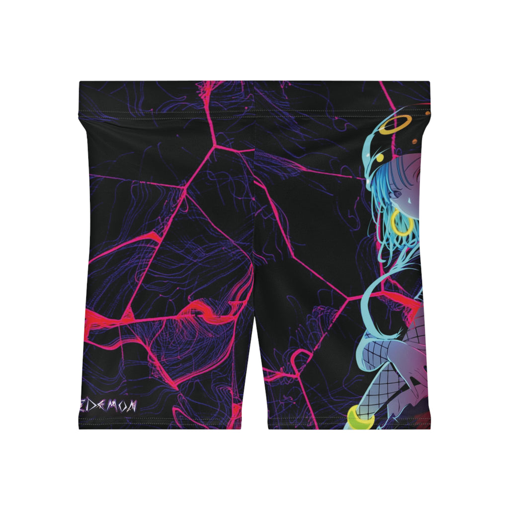 Vibrant Women's Biker Shorts, Cool Gym Wear, Stylish Activewear, Perfect for Fitness, Summer Casual, Trendy Athleisure