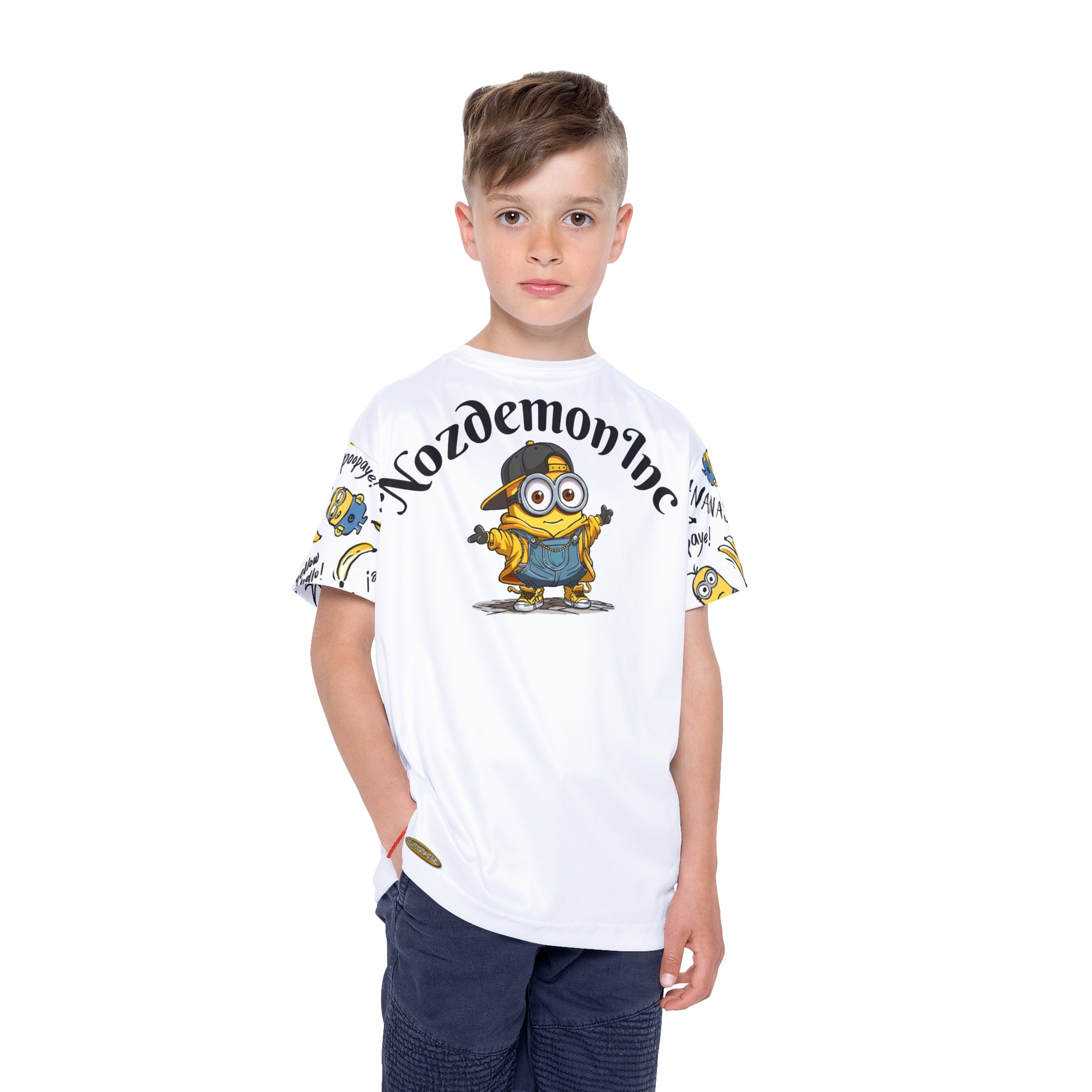 Kids Sports Jersey with Minion Design, Fun Activewear for Boys and Girls, Ideal for Sporty Outfits, Birthday Gifts, Celebration Apparel