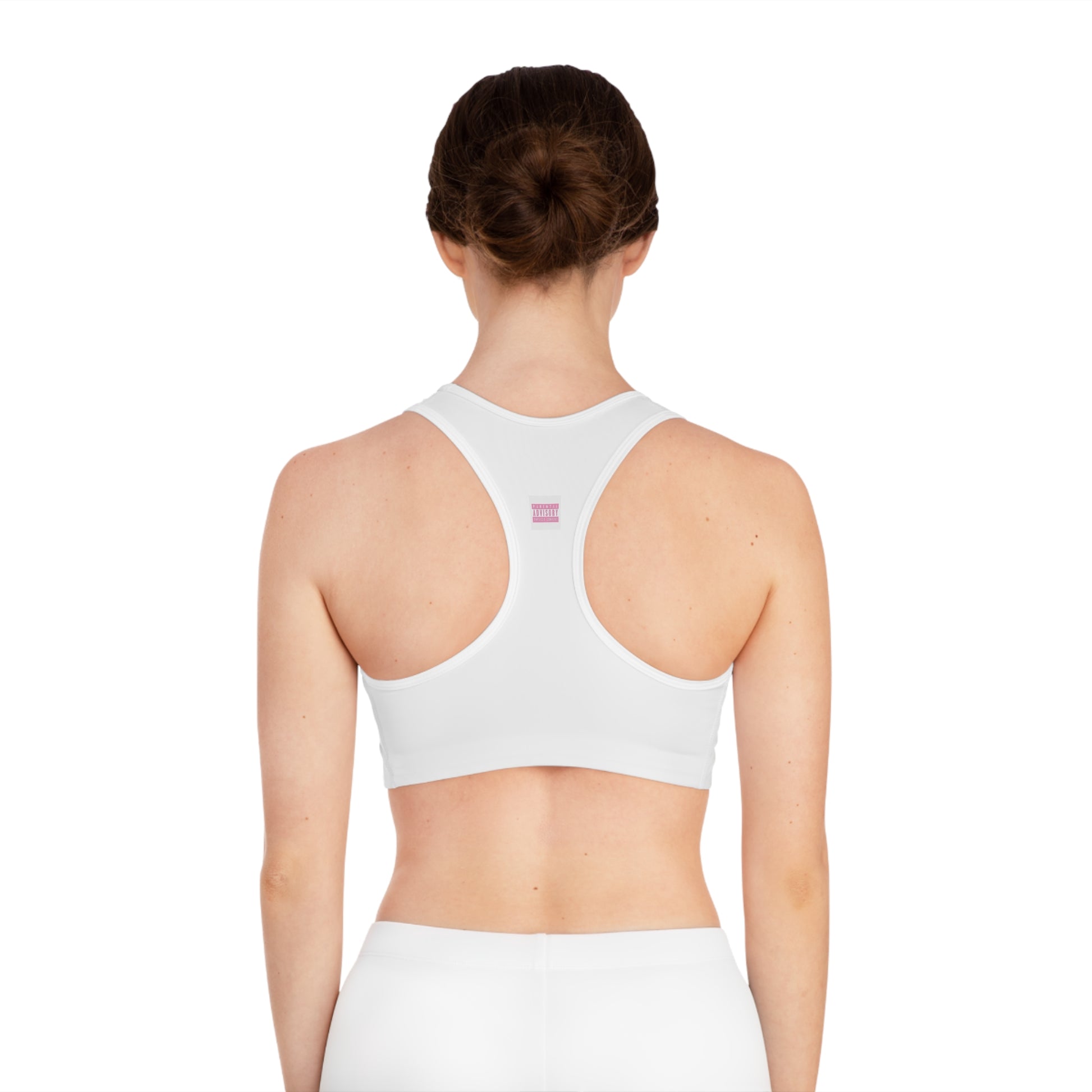 Floral Blossom Sports Bra with Butterfly Design