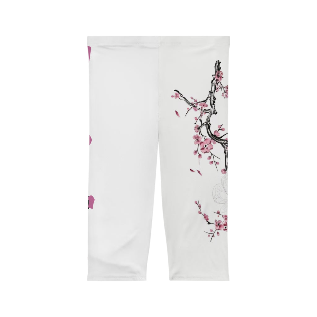 Chic Floral Print Capri Leggings for Women - Stylish & Comfortable Activewear