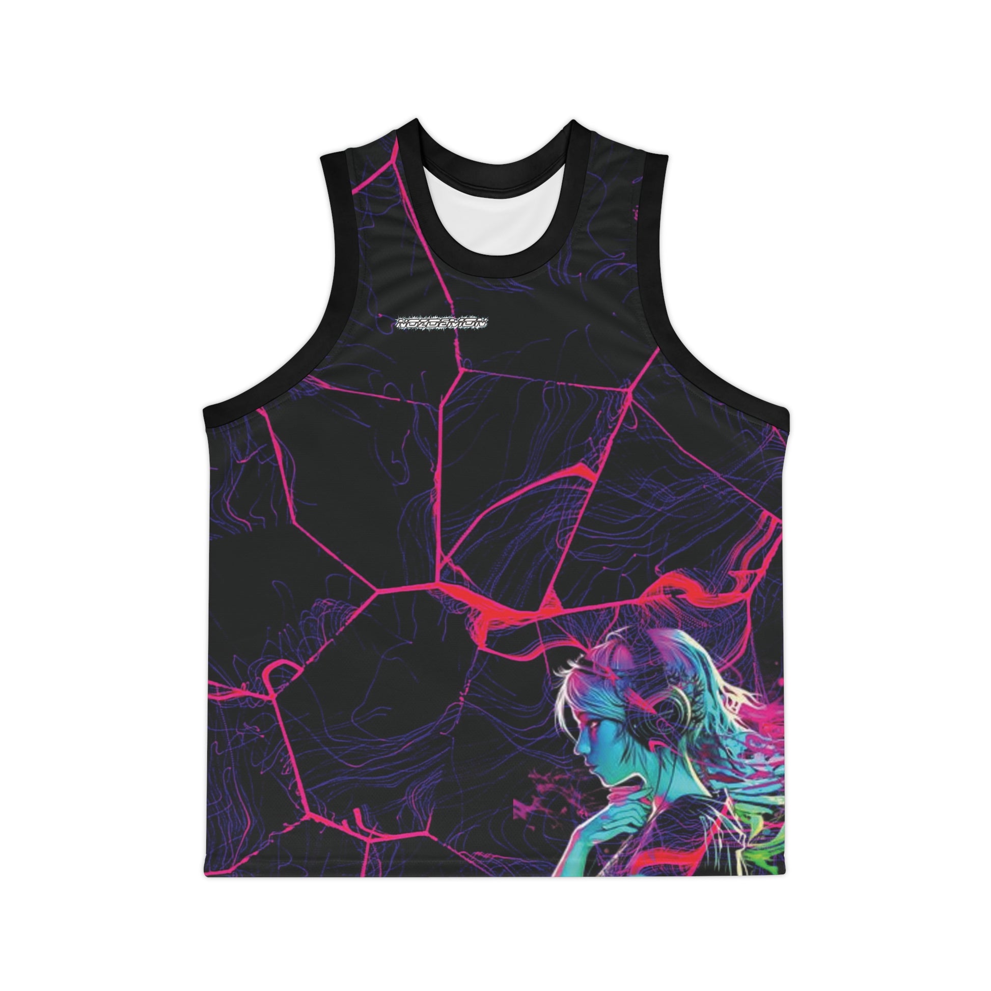Vibrant Unisex Basketball Jersey, Youth and Adult Sportswear, Cool Activewear for Gamers, Unique Gift for Sports Fans, AOP Tank Top
