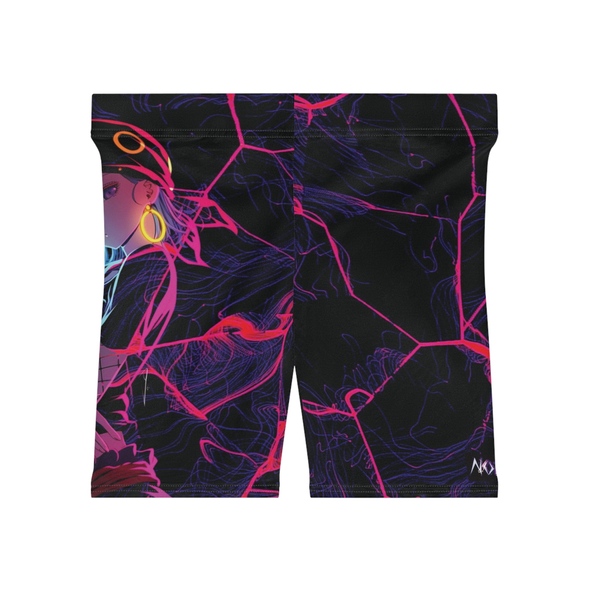 Vibrant Women's Biker Shorts, Cool Gym Wear, Stylish Activewear, Perfect for Fitness, Summer Casual, Trendy Athleisure