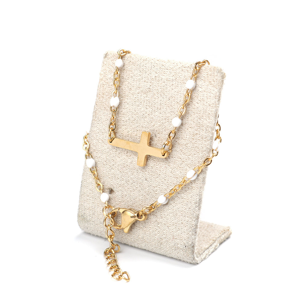 Fashion Cross Stainless Steel Bracelet