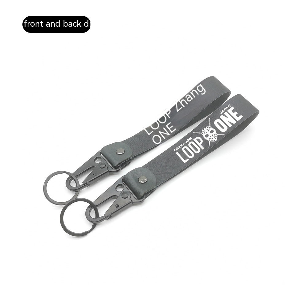 Car JDM Modified Culture Drift Expert Initial D Climbing Button Carabiner Olecranon Keychain Pendant