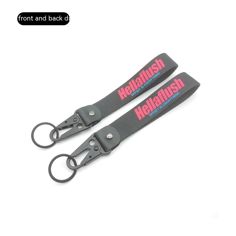 Car JDM Modified Culture Drift Expert Initial D Climbing Button Carabiner Olecranon Keychain Pendant