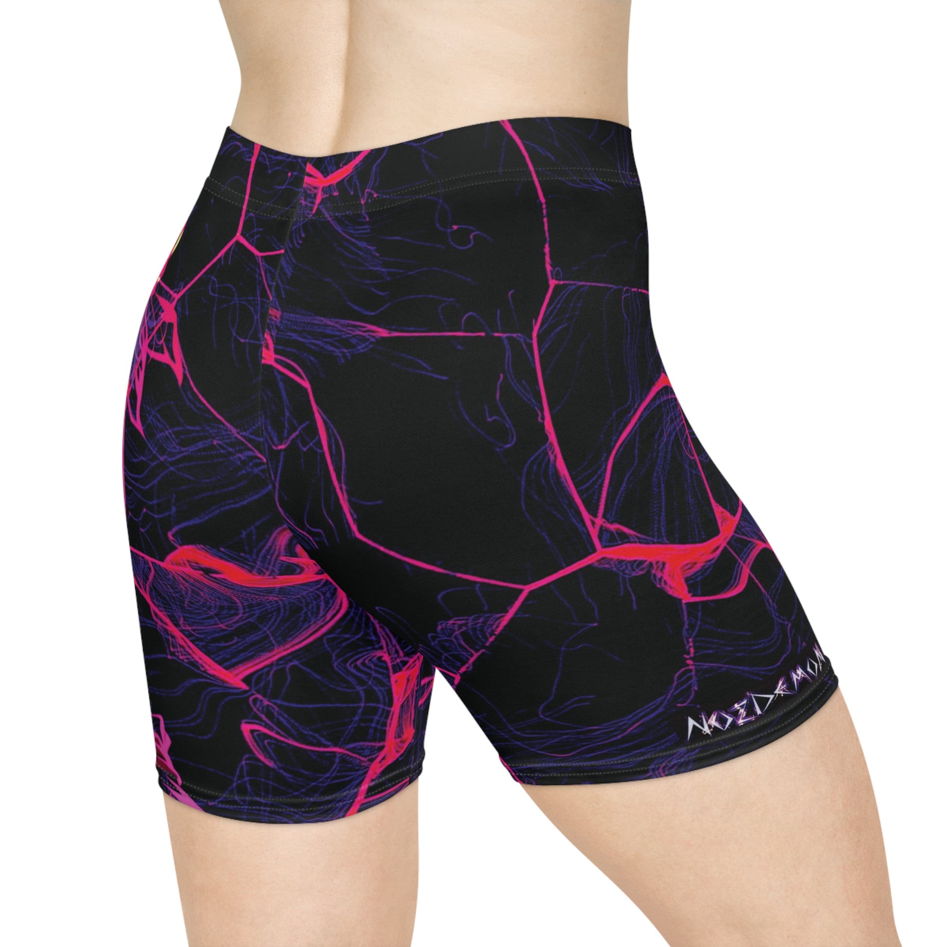 Vibrant Women's Biker Shorts, Cool Gym Wear, Stylish Activewear, Perfect for Fitness, Summer Casual, Trendy Athleisure