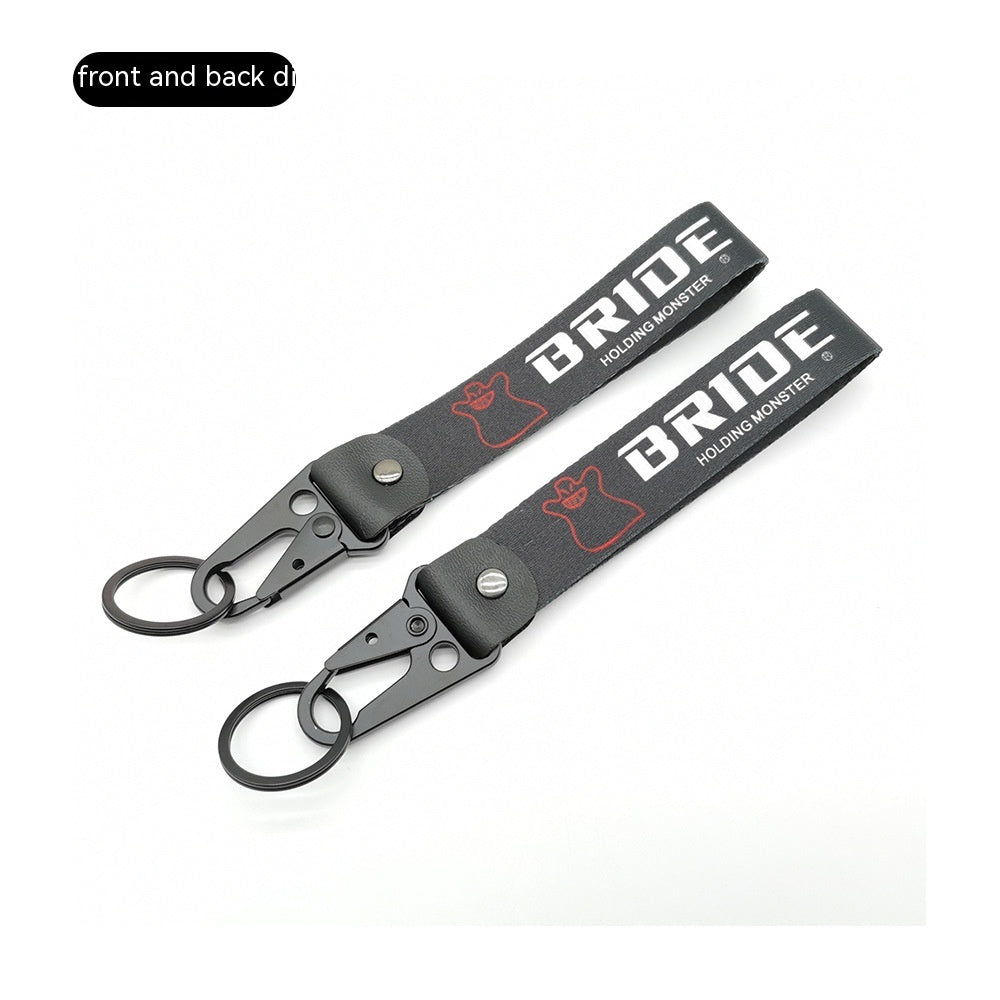 Car JDM Modified Culture Drift Expert Initial D Climbing Button Carabiner Olecranon Keychain Pendant