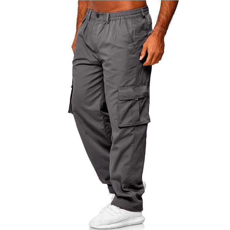 Multi Pocket Loose Straight Leg Workwear Pants