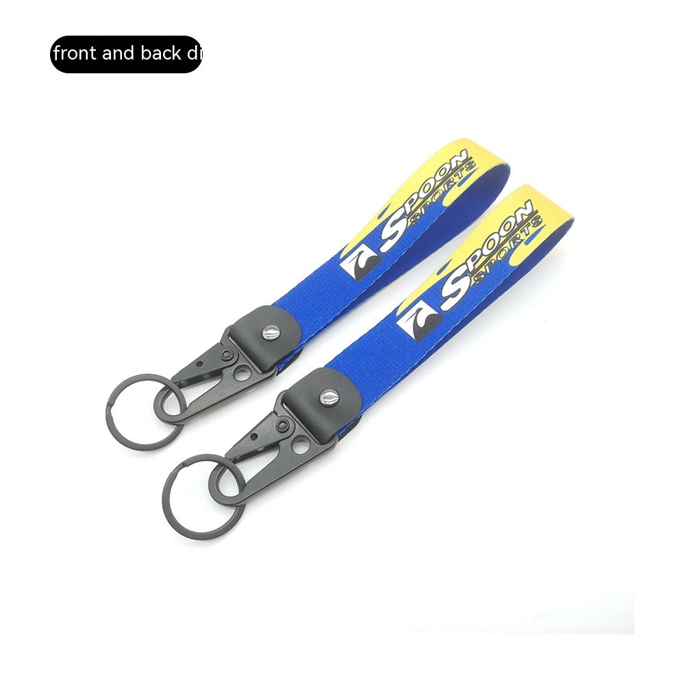 Car JDM Modified Culture Drift Expert Initial D Climbing Button Carabiner Olecranon Keychain Pendant