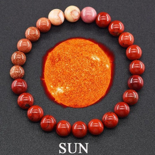 Fashion Jewelry Planet Bracelet Eight Planets Natural Stone Bracelet