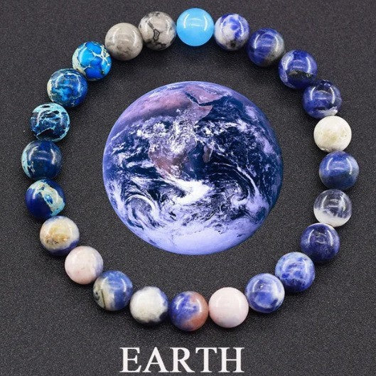 Fashion Jewelry Planet Bracelet Eight Planets Natural Stone Bracelet