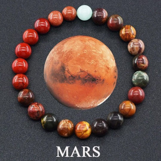 Fashion Jewelry Planet Bracelet Eight Planets Natural Stone Bracelet