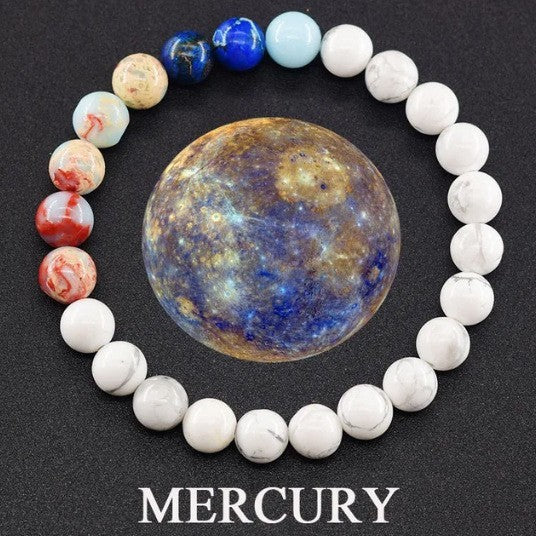 Fashion Jewelry Planet Bracelet Eight Planets Natural Stone Bracelet