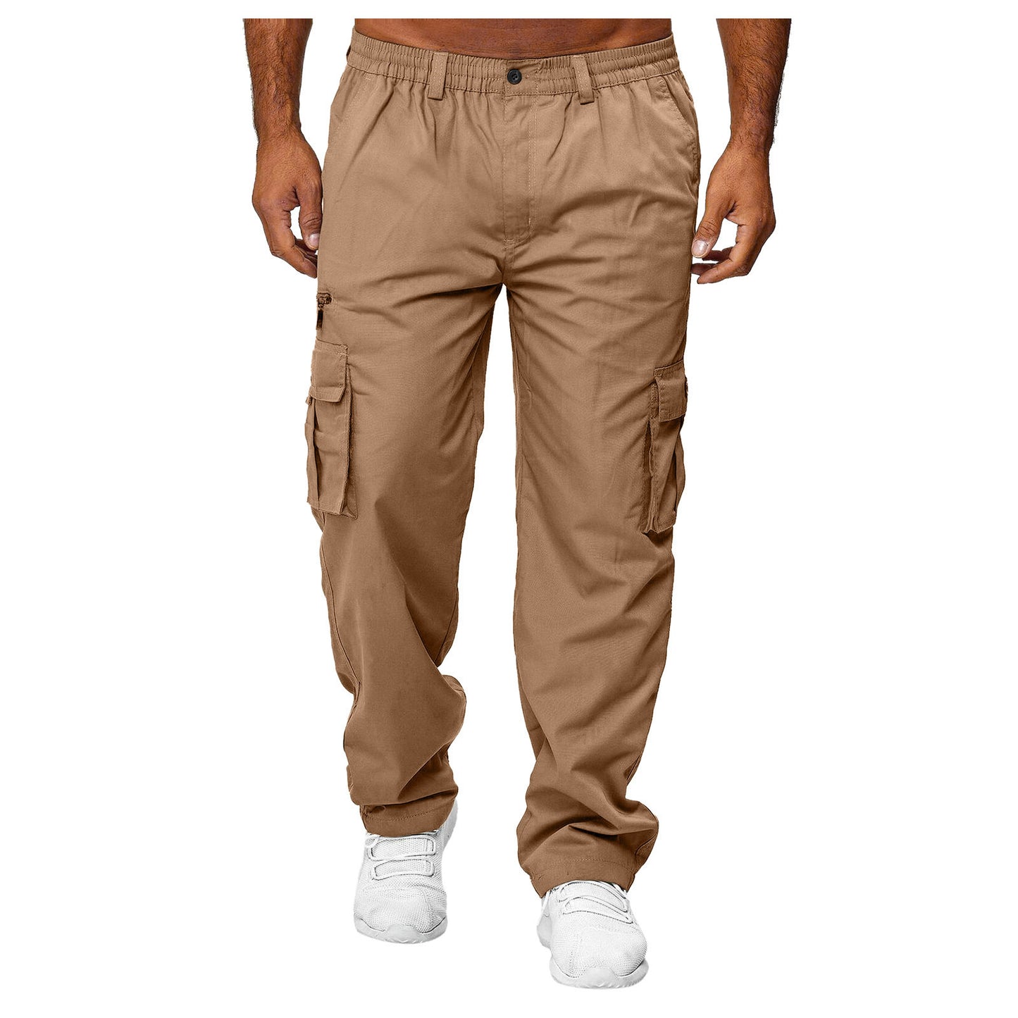 Multi Pocket Loose Straight Leg Workwear Pants