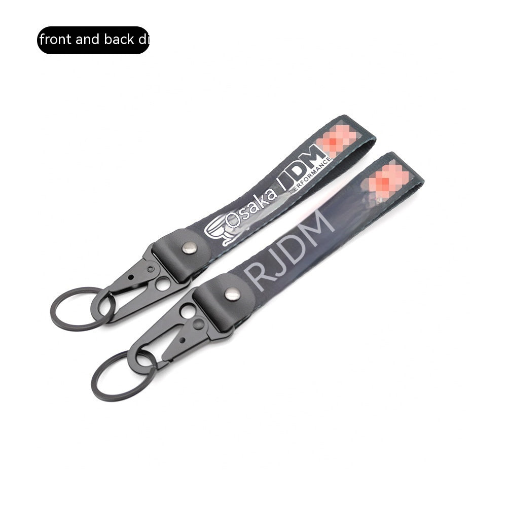 Car JDM Modified Culture Drift Expert Initial D Climbing Button Carabiner Olecranon Keychain Pendant